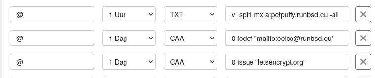 CAA / SPF records